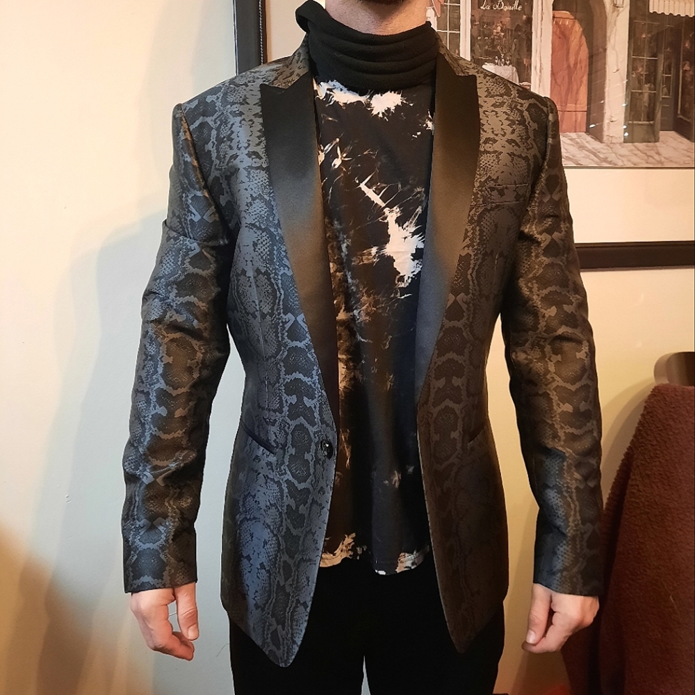 Express Snake print blazer